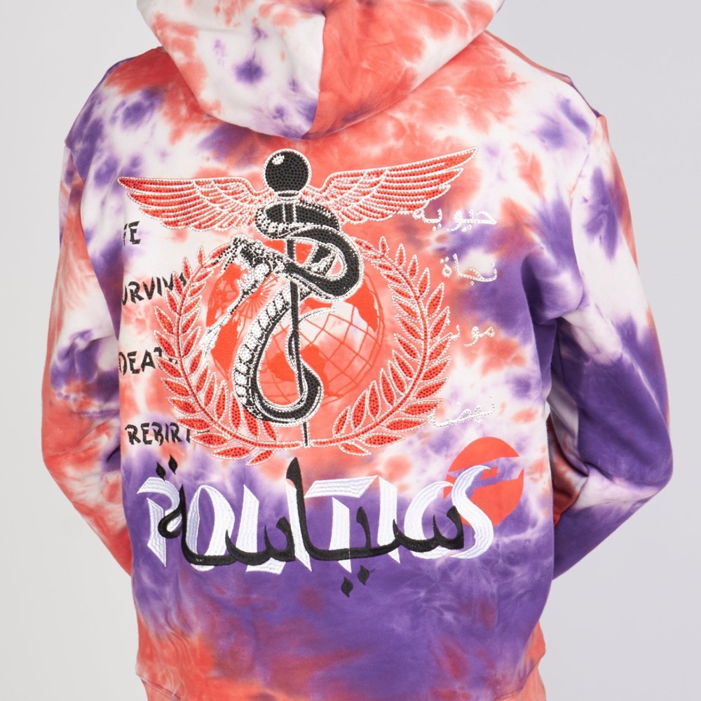 Politics Tie Dye Rhinestone Zip Up Limited Edition Sold Out